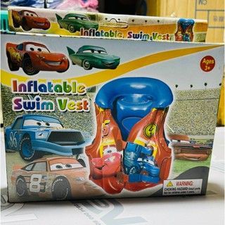 Áo phao bơm hơi in hình vui nhộn cho bé dưới 30kg,hàng hộp cao cấp SPIDER MAN , THOMAS,CARS , DISNEY