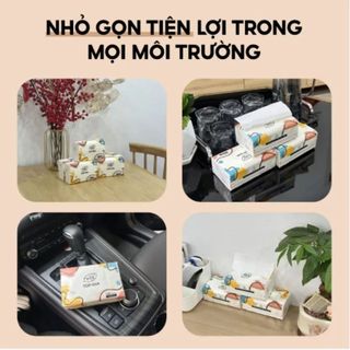 THÙNG 20 GÓI KHĂN GIẤY RÚT ĐA SẮC TOP GIA