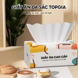THÙNG 20 GÓI KHĂN GIẤY RÚT ĐA SẮC TOP GIA