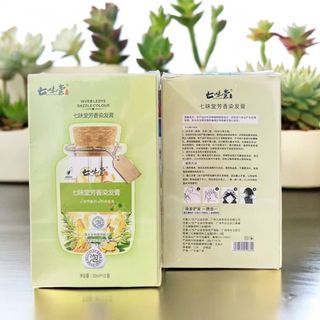 Hộp 10 Gói Dầu Gội Nhuộm Tóc Thảo Dược Qiweitang Lên Màu Đều Đẹp Màu Đen và Nâu(30ml/Gói)