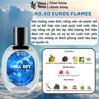 No.50 Euros Flamee Chill Guy - Nước hoa nam 10ml siêu hot hit - Nam tính - Tarohoko