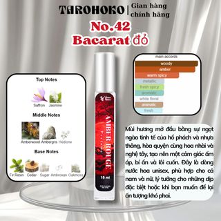 No.42 Bacarat đỏ Amber Rouge - Nước hoa nữ 10ml siêu hot hit - Tarohoko