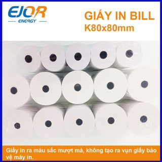 Giấy in hóa đơn,  in bill cuộn K80x80, giấy nhiệt In hóa đơn