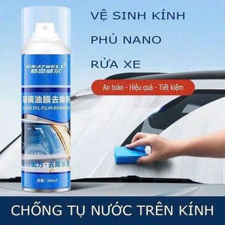 CHAI XỊT VỆ SINH KÍNH NANO CHỐNG TỤ NƯỚC