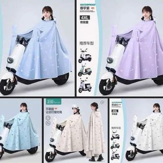 ÁO MƯA TRONG SUỐT ĐI XE MÁY CHE PHỦ TOÀN THÂN CÓ KÍNH CHE