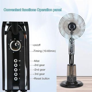 QUẠT PHUN SƯƠNG 16 INCH 3 TỐC ĐỘ BÌNH CHỨA NƯỚC LỚN