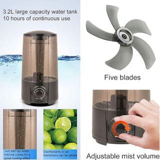 QUẠT PHUN SƯƠNG 16 INCH 3 TỐC ĐỘ BÌNH CHỨA NƯỚC LỚN