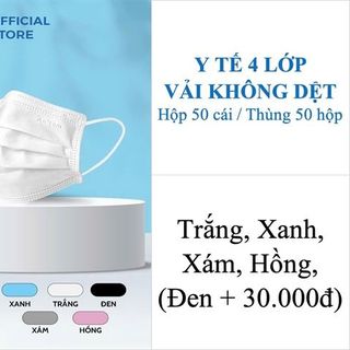 Khẩu Trang Y Tế 4 Lớp Vải Không Dệt An Tâm (Thùng 50 Hộp)