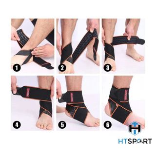 Băng Cổ Chân, Đai Quấn Bảo Vệ Cổ Chân, Bó Gót Chân Chính Hãng Aolikes AL1527 Chơi Thể Thao, Tập Gym, Đá Bóng, Cầu Lông Sport Quấn Cổ Tay Tập Thể Dục Phụ Kiện