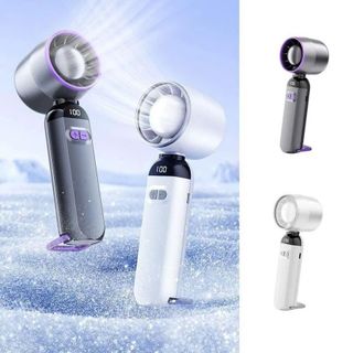 QUẠT TÍCH ĐIỆN CẦM TAY MINI FAN XẾP GỌN CÓ LED