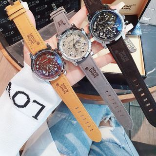 SALE BỎ MẪU ĐỒNG HỒ NAM TRUNG CẤP MONTB DÂY DA LỘN MẶT CHẤM giá sỉ