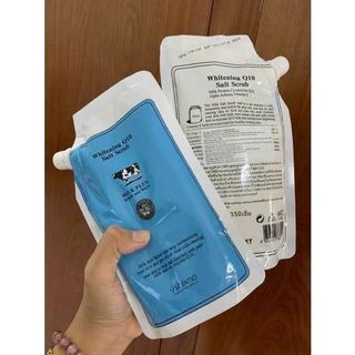 Muối Tẩy Tế Bào Chết Body Sữa Bò Trắng Da Milk Plus Whitening Q10 Salt Scrub300gr