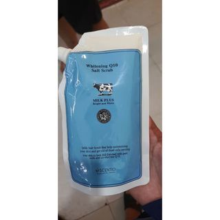 Muối Tẩy Tế Bào Chết Body Sữa Bò Trắng Da Milk Plus Whitening Q10 Salt Scrub300gr