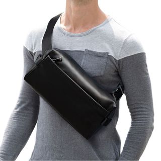 Túi đeo trước ngực nam da bò thật 5169