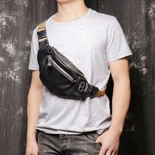 Túi đeo bụng nam da bò thật 3723
