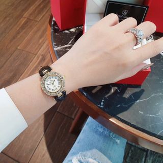 SALE BỎ MẪU ĐỒNG HỒ NỮ THỜI TRANG ROZAL DÂY DA MẶT HOA MINI