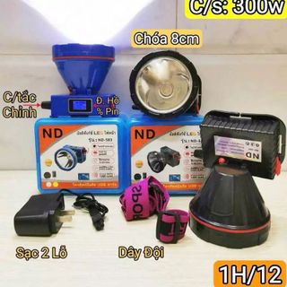 ĐÈN PIN ĐỘI ĐẦU NÚT CHỈNH 300W NĐ 583