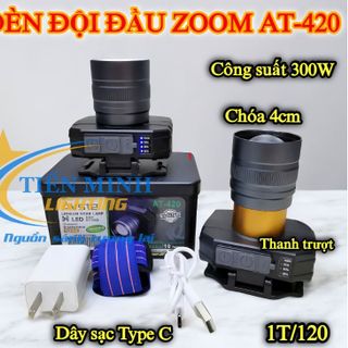 ĐÈN ĐỘI ĐẦU SIÊU SÁNG ZOOM 300W AT 420