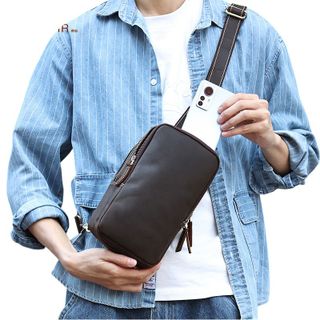 Túi đeo chéo nam da bò thật 6556