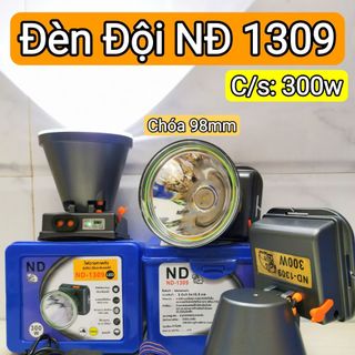 ĐÈN PIN ĐỘI ĐẦU SIÊU SÁNG 300W NĐ 1309