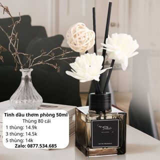 Tinh Dầu Thơm Phòng Thiên Nhiên 50ml Nước hoa để phòng Bản Sang Trọng Que Gỗ Tự Khuếch Tán