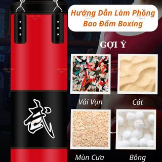 Bao Cát Boxing, Bao Đấm Boxing Combo Full Phụ Kiện Dành Cho Người Lớn Và Trẻ Em,   Luyện Boxing Võ Thuật