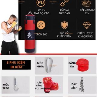 Bao Cát Boxing, Bao Đấm Boxing Combo Full Phụ Kiện Dành Cho Người Lớn Và Trẻ Em, Luyện Boxing Võ Thuật