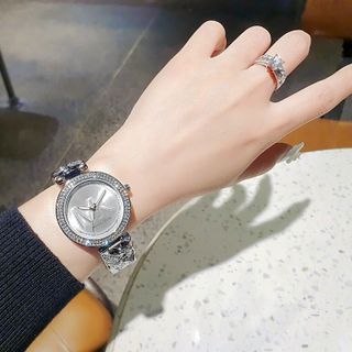 SALE BỎ MẪU ĐỒNG HỒ NỮ THỜI TRANG MKORS MẶT TRÒN VIỀN HỘT LOGO