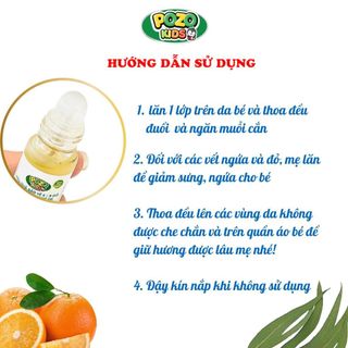 Lăn xua muỗi, côn trùng PozoMos giúp đuổi muỗi, dịu sưng tấy, làm mờ vết thâm trên da cho bé