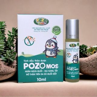 Lăn xua muỗi, côn trùng PozoMos giúp đuổi muỗi, dịu sưng tấy, làm mờ vết thâm trên da cho bé