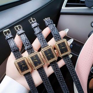 SALE BỎ MẪU ĐỒNG HỒ NỮ THỜI TRANG GUEZ DÂY DA ĐEN LẤP LÁNH