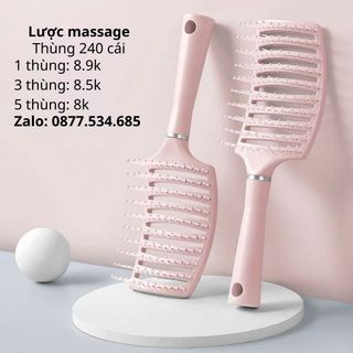 Lược Chải Tóc Đệm Khí Mát Xa Da Đầu Tạo Kiểu Tóc Xoăn Dài Đặc Biệt Cho Nữ Tiện Lợi
