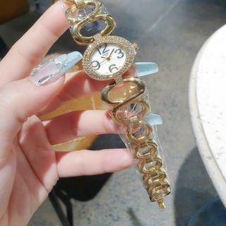 SALE BỎ MẪU ĐỒNG HỒ NỮ THỜI TRANG TISỚT DÂY LẮC MẶT OVAN VIỀN HỘT