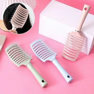 Lược Chải Tóc Đệm Khí Mát Xa Da Đầu Tạo Kiểu Tóc Xoăn Dài Đặc Biệt Cho Nữ Tiện Lợi