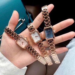 SALE BỎ MẪU ĐỒNG HỒ NỮ THỜI TRANG  ARMANHI DÂY XI MẶT CHỮ NHẬT