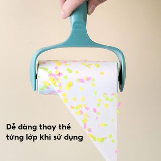 Cán Lăn Bụi 10cm Kèm Chỉ Cán Cây Lăn Bụi