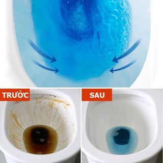 Viên thả bồn cầu Khử Mùi nhà vệ sinh Tẩy Bồn Cầu Thế Hệ Mới 2in1 Viên Thả thả bồn cầu thơm Toilet Diệt Khuẩn