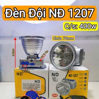 ĐÈN PIN ĐỘI ĐẦU SIÊU SÁNG 400W NĐ 1207 giá sỉ