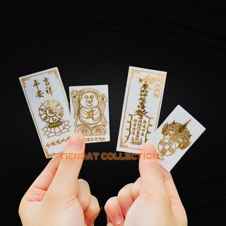 [Đủ mẫu] Linh Phù Dán Điện Thoại Tây Tạng Dán Điện Thoại IPad Bỏ Bóp Ví Cầu Tài Lộc Bình An May Mắn