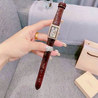 SALE BỎ MẪU ĐỒNG HỒ NỮ THỜI TRANG GOGOEY MẶT CHỮ NHẬT MINI DÂY DA