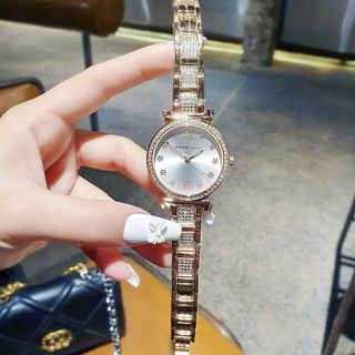 SALE BỎ MẪU ĐỒNG HỒ NỮ THỜI TRANG MKORS MẶT SỐ HOA TUYẾT
