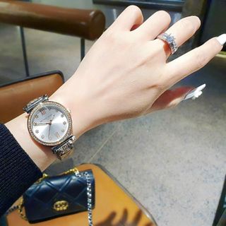 SALE BỎ MẪU ĐỒNG HỒ NỮ THỜI TRANG MKORS MẶT SỐ HOA TUYẾT