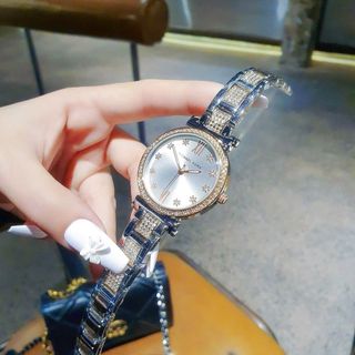 SALE BỎ MẪU ĐỒNG HỒ NỮ THỜI TRANG MKORS MẶT SỐ HOA TUYẾT