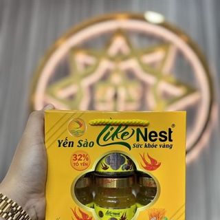 Yến Sào Like Nest Đông Trùng Màu Vàng 32% (Thùng 20 Lốc)