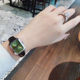 SALE BỎ MẪU ĐỒNG HỒ NỮ THỜI TRANG ROLET DA CHỮ NHẬT MINI