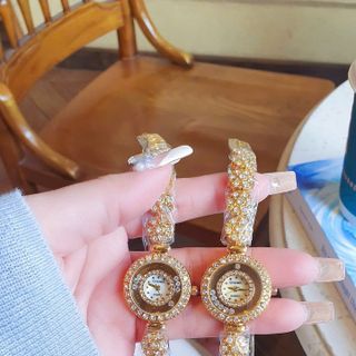 SALE BỎ MẪU ĐỒNG HỒ NỮ THỜI TRANG TRANEL DÂY MẶT HOA VIỀN HỘT