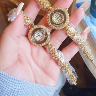 SALE BỎ MẪU ĐỒNG HỒ NỮ THỜI TRANG TRANEL DÂY MẶT HOA VIỀN HỘT