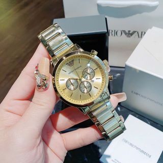SALE BỎ MẪU ĐỒNG HỒ NAM THỜI TRANG ARMANY SIZE LỚN XI MẠ LỚP VÀNG