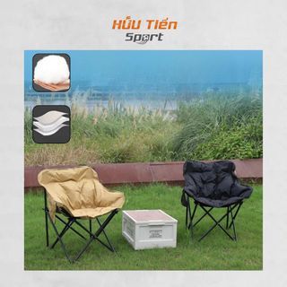 Ghế Ngồi Có Đệm Điều Chỉnh Lưng, Ghế Gấp Gọn Dã Ngoại, Picnnic, Cấm Trại Ngoài Trời Tiện Lợi