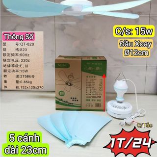 QUẠT TREO MINI 220V 5 CÁNH MÃ QT 820